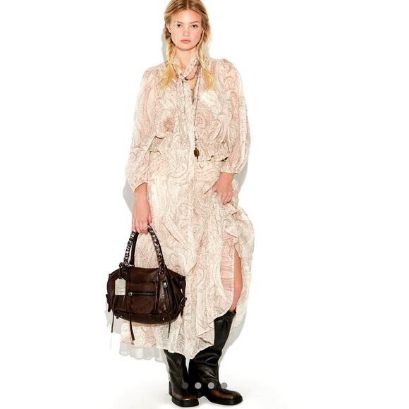 Free People On The Horizon Maxi Skirt Set Tea Combo Size L